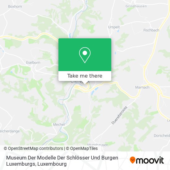 Museum Der Modelle Der Schlösser Und Burgen Luxemburgs Karte