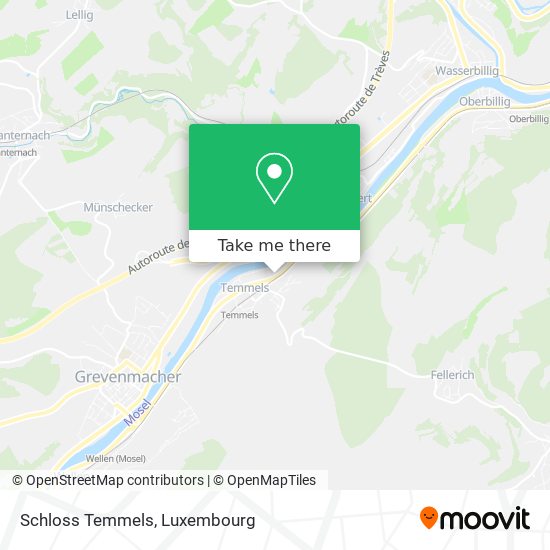 Schloss Temmels map