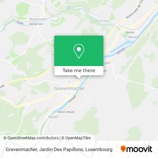 Grevenmacher, Jardin Des Papillons Karte