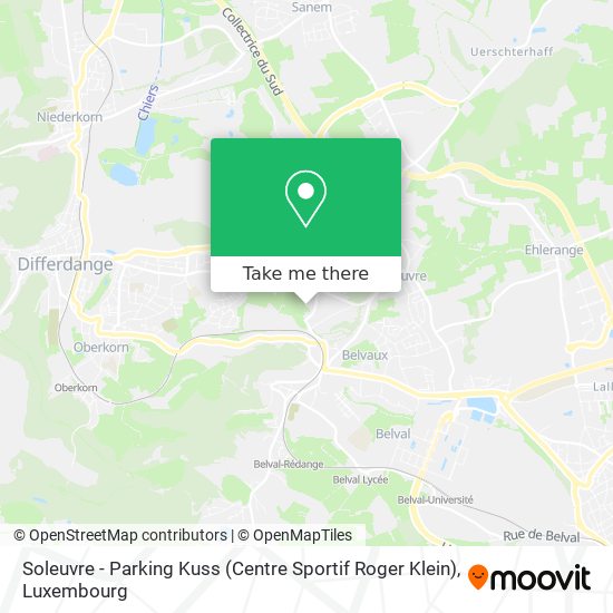 Soleuvre - Parking Kuss (Centre Sportif Roger Klein) map