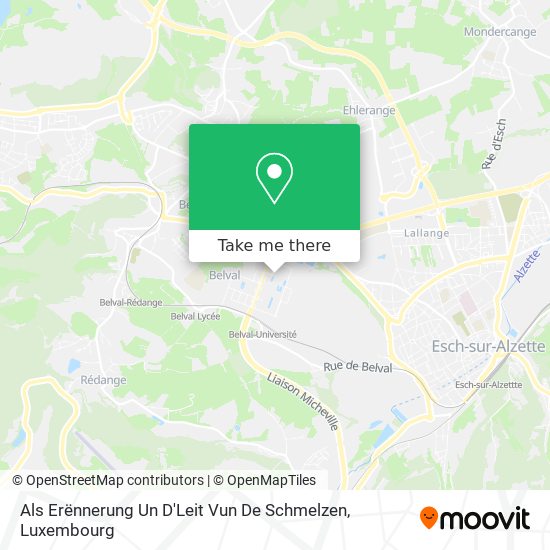 Als Erënnerung Un D'Leit Vun De Schmelzen map