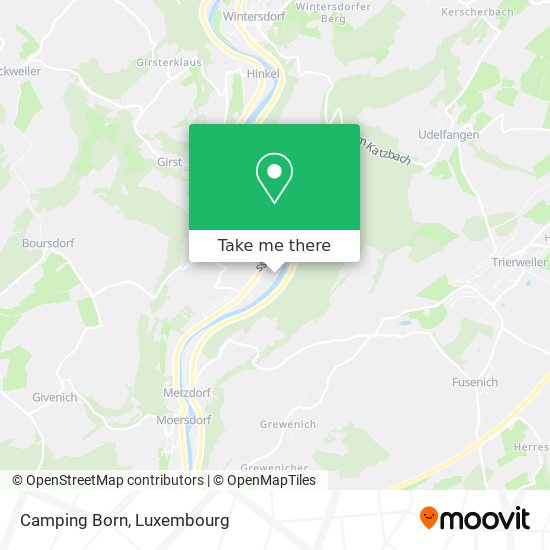 Camping Born map