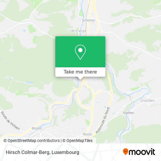 Hirsch Colmar-Berg Karte
