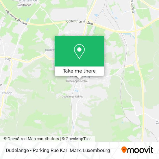 Dudelange - Parking Rue Karl Marx Karte
