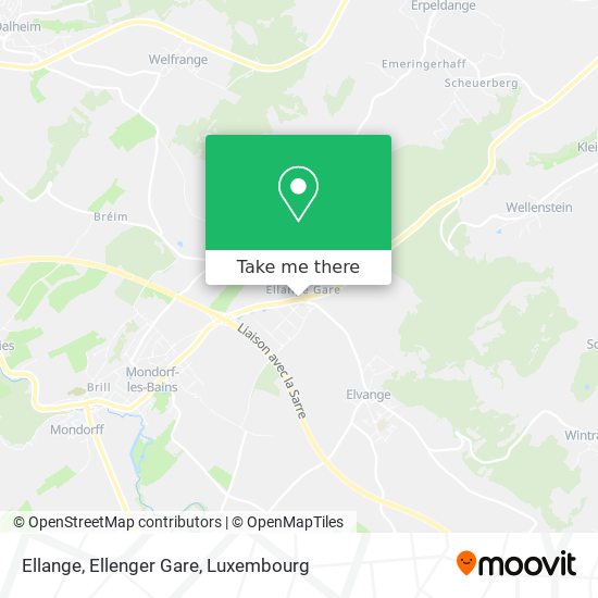 Ellange, Ellenger Gare map