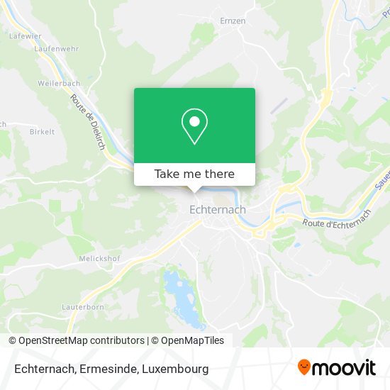 Echternach, Ermesinde Karte