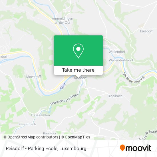Reisdorf - Parking Ecole Karte