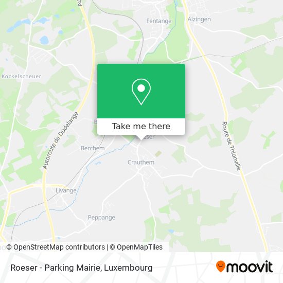 Roeser - Parking Mairie map