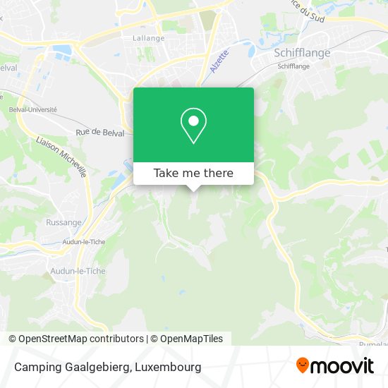 Camping Gaalgebierg map