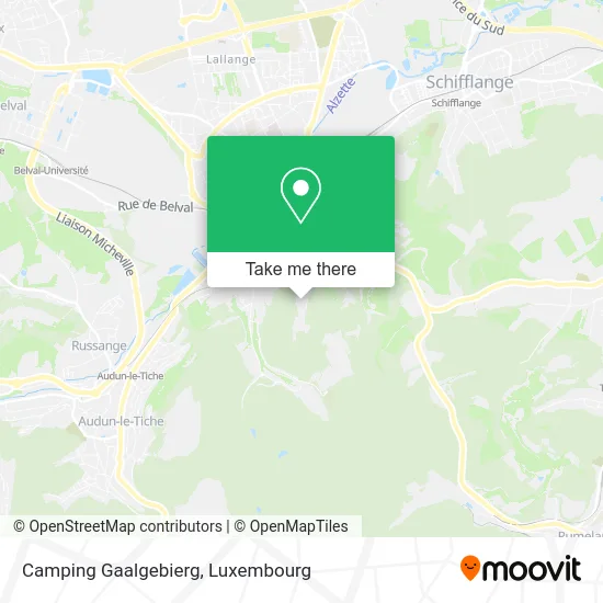 Camping Gaalgebierg map