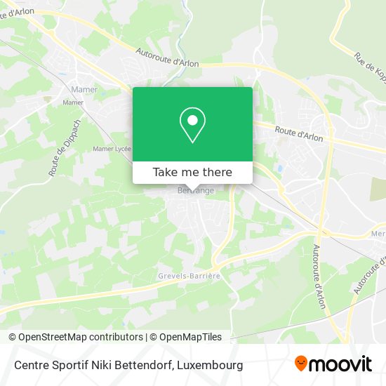 Centre Sportif Niki Bettendorf map