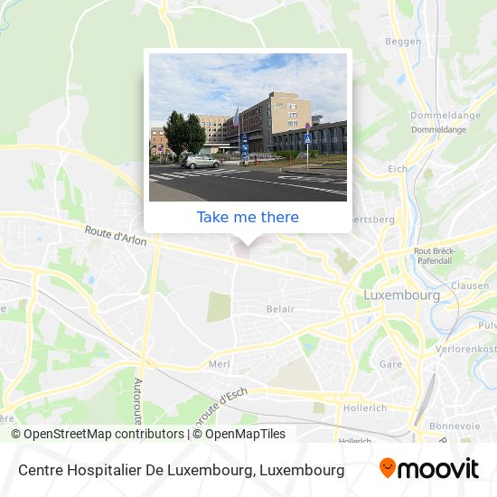 Centre Hospitalier De Luxembourg map