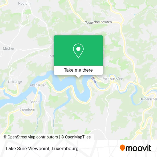 Lake Sure Viewpoint map
