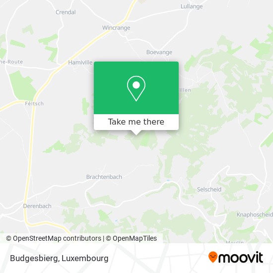 Budgesbierg map