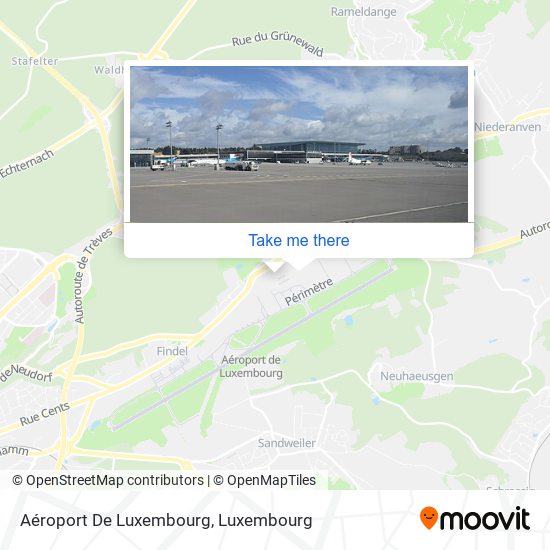 Aéroport De Luxembourg map