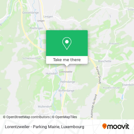 Lorentzweiler - Parking Mairie map