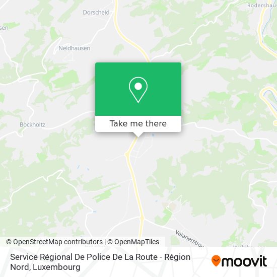 Service Régional De Police De La Route - Région Nord Karte