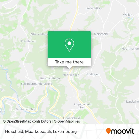 Hoscheid, Maarkebaach map