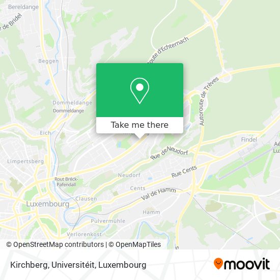 Kirchberg, Universitéit map