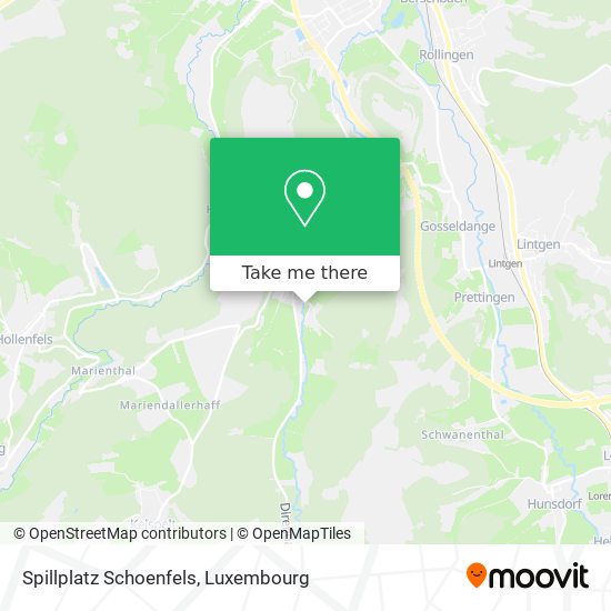 Spillplatz Schoenfels Karte