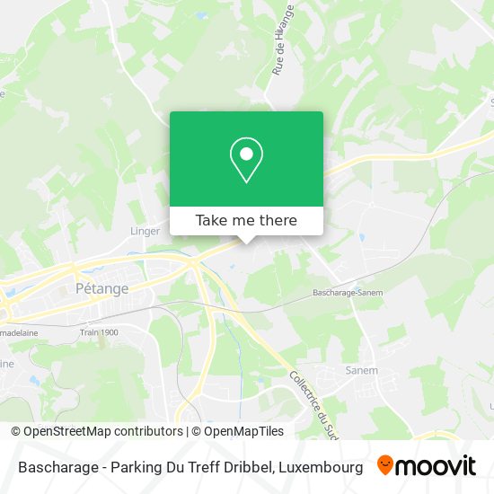 Bascharage - Parking Du Treff Dribbel map