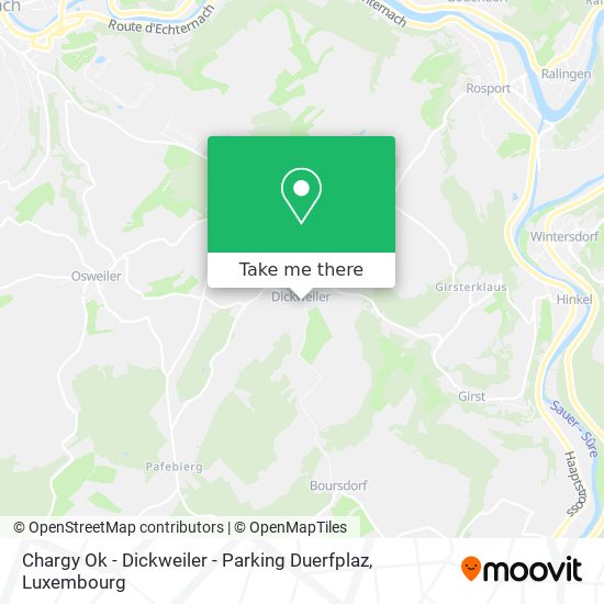 Chargy Ok - Dickweiler - Parking Duerfplaz Karte