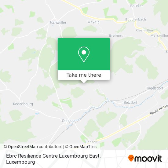Ebrc Resilience Centre Luxembourg East map