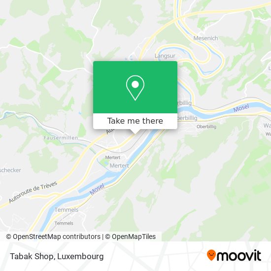 Tabak Shop map