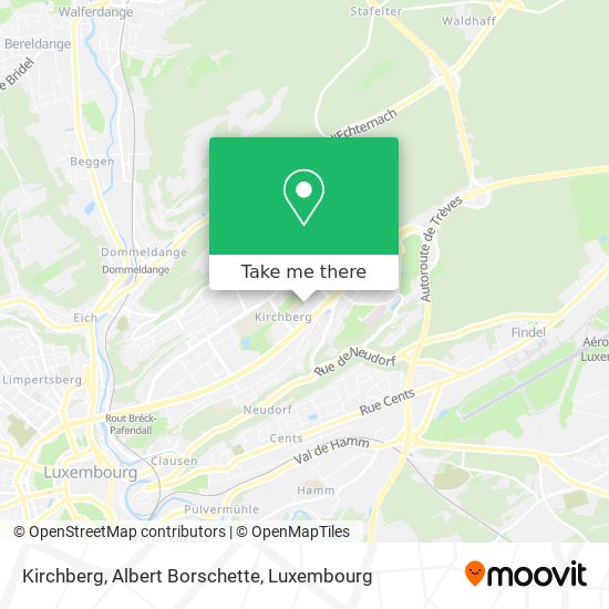 Kirchberg, Albert Borschette map