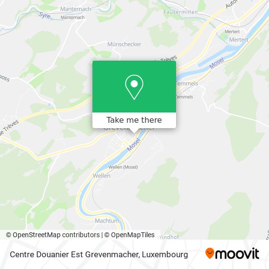 Centre Douanier Est Grevenmacher map