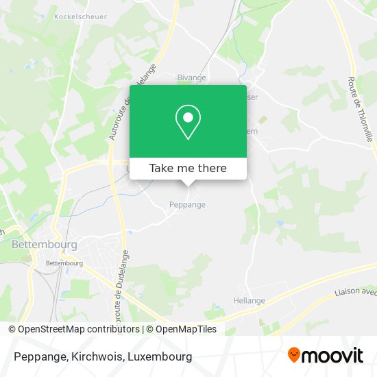 Peppange, Kirchwois map