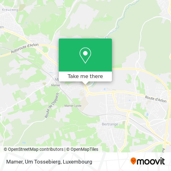 Mamer, Um Tossebierg map