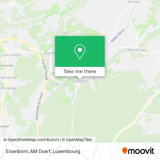 Eisenborn, AM Duerf map