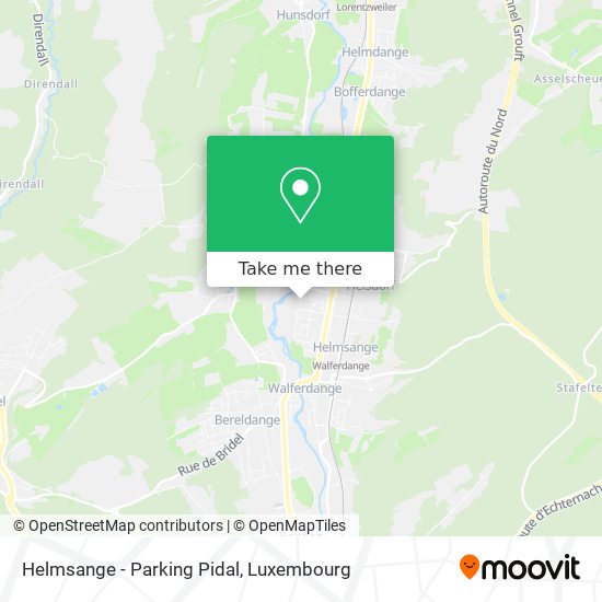 Helmsange - Parking Pidal map