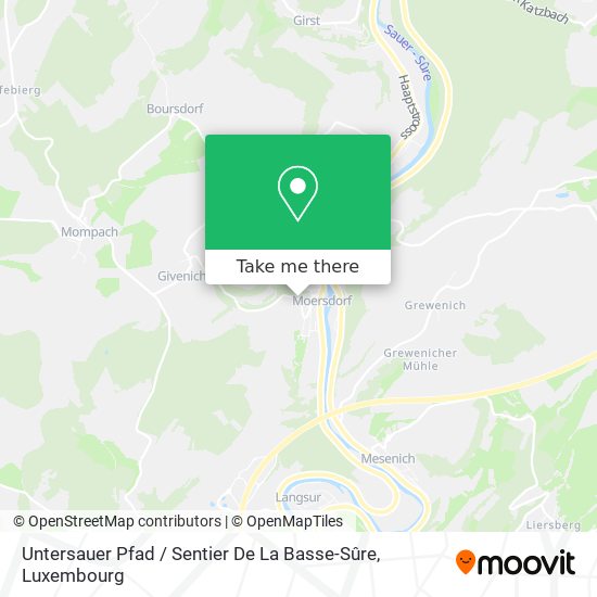 Untersauer Pfad / Sentier De La Basse-Sûre Karte
