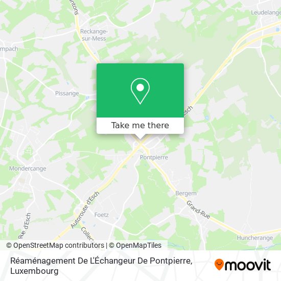 Réaménagement De L'Échangeur De Pontpierre map