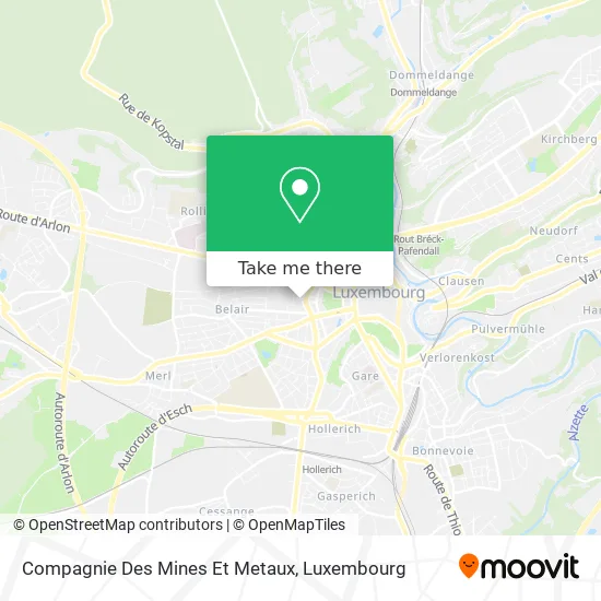 Compagnie Des Mines Et Metaux Karte