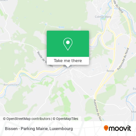 Bissen - Parking Mairie map