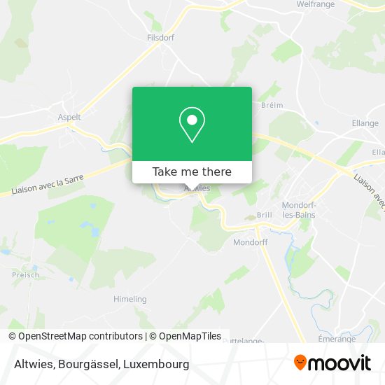 Altwies, Bourgässel map