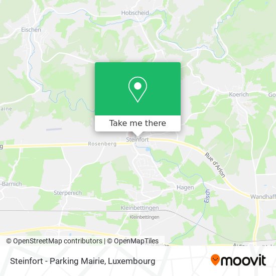 Steinfort - Parking Mairie map