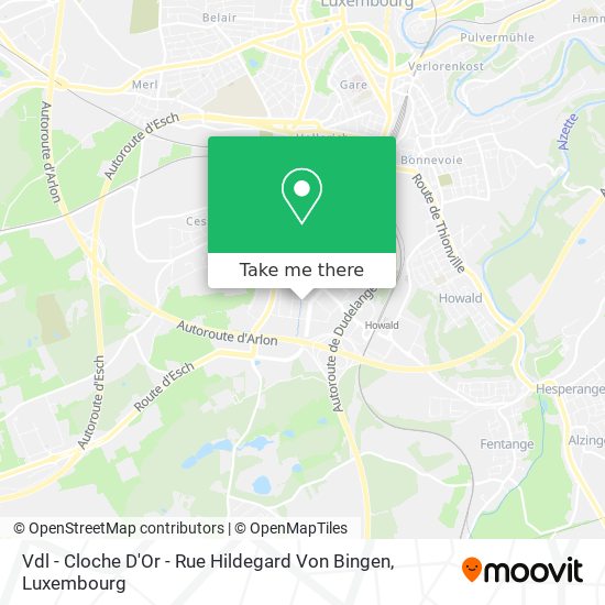 Vdl - Cloche D'Or - Rue Hildegard Von Bingen map
