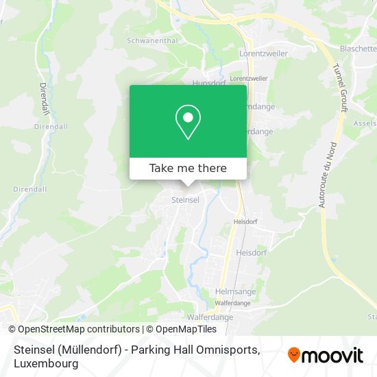 Steinsel (Müllendorf) - Parking Hall Omnisports Karte