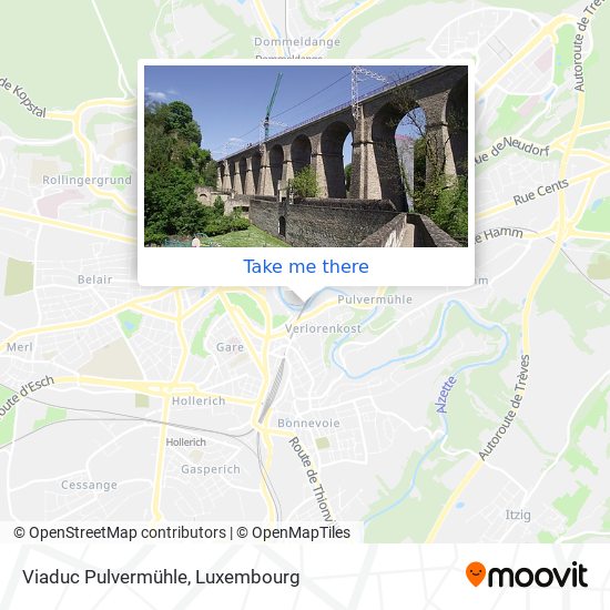 Viaduc Pulvermühle Karte