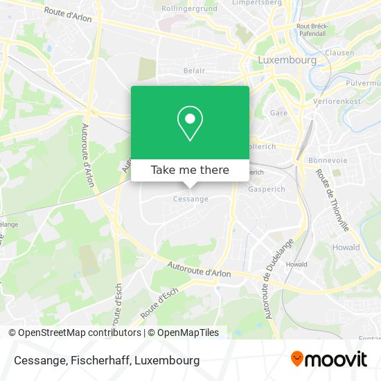 Cessange, Fischerhaff map