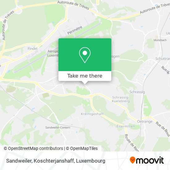 Sandweiler, Koschterjanshaff map