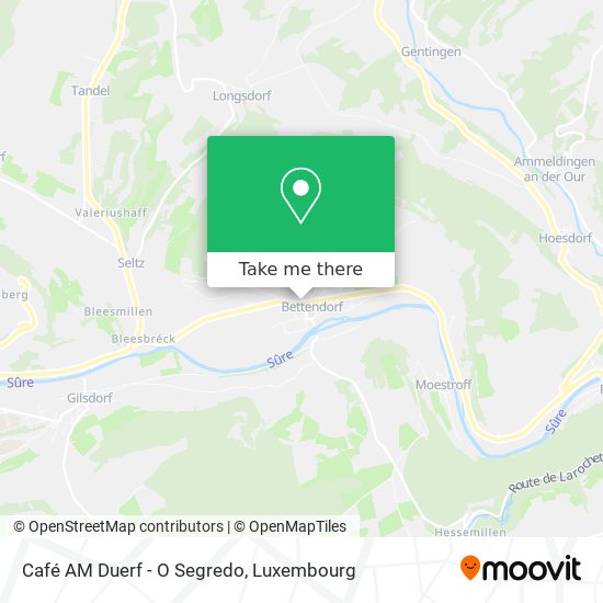 Café AM Duerf - O Segredo map