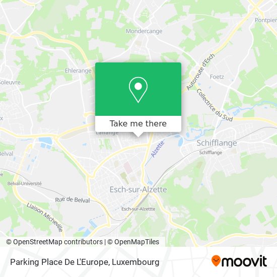 Parking Place De L'Europe map
