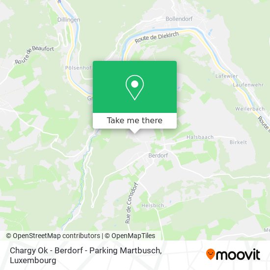 Chargy Ok - Berdorf - Parking Martbusch Karte