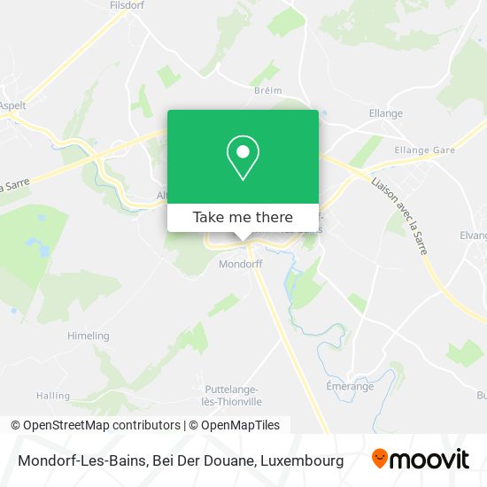Mondorf-Les-Bains, Bei Der Douane Karte
