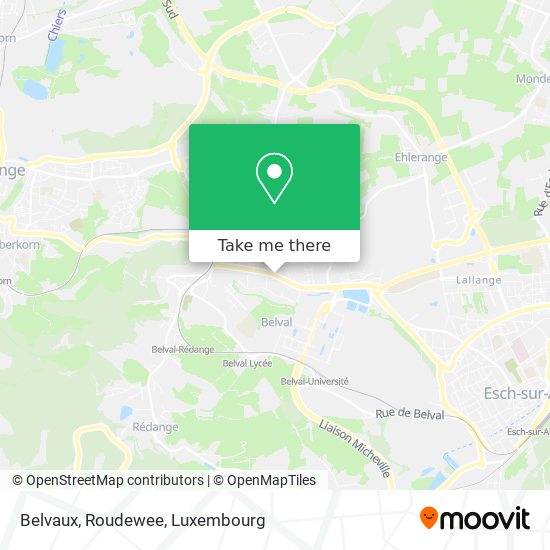 Belvaux, Roudewee map